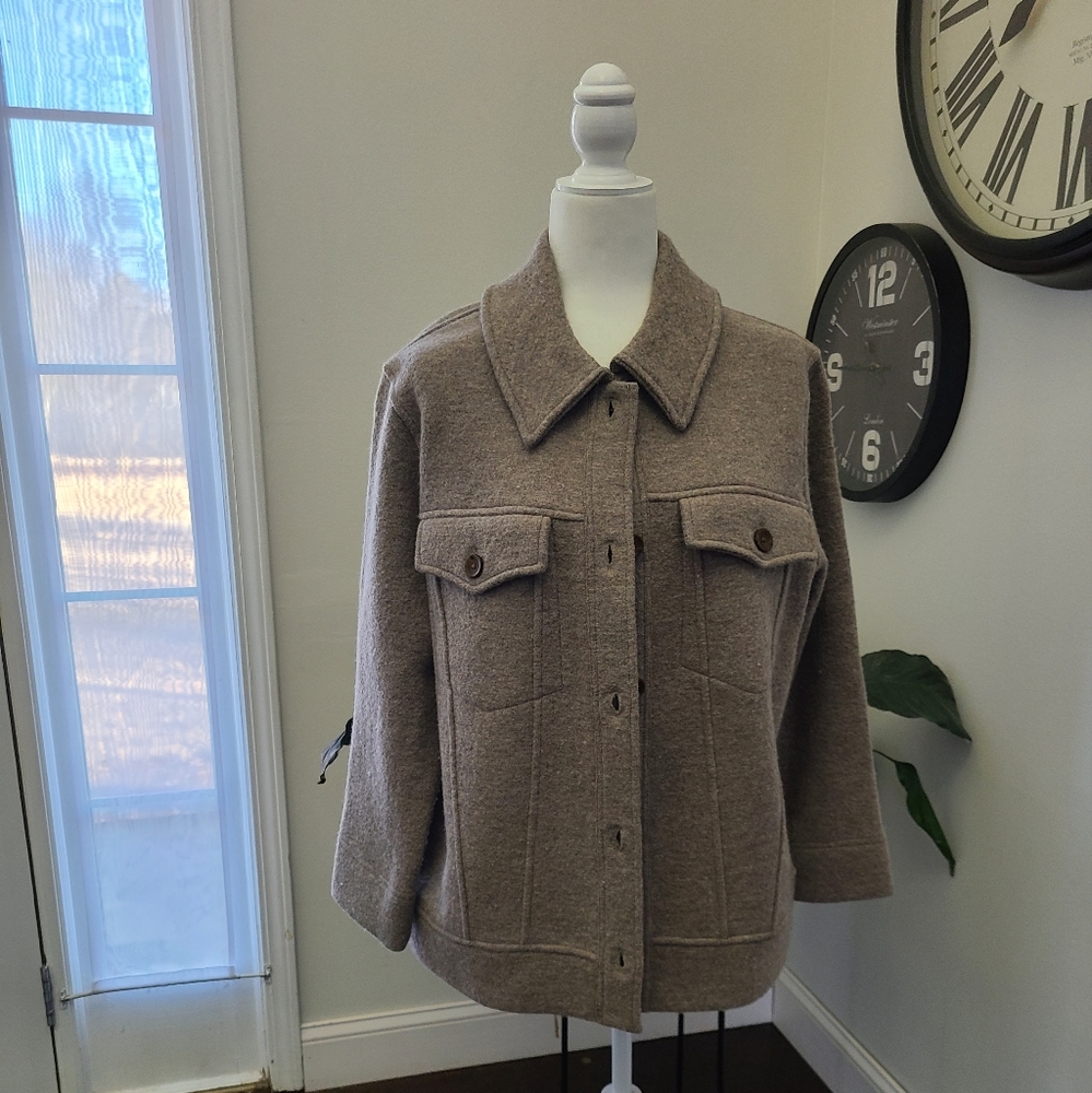 Boiled Wool Bridgman Sweater-Jacket